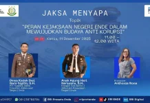 Kejari Ende Ajak Warga Perkuat Budaya Antikorupsi