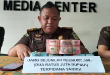 Yanrik Setor Pengganti Kerugian Negera Perkara PKM Kota