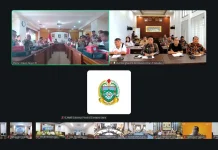 Bupati Humbang Hasundutan Ikuti Rakor Pemulihan Pascabencana Mendagri