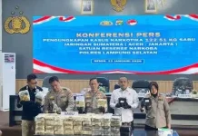Penyelundupan 122 Kg Sabu Digagalkan Polda Lampung di Bakauheni 