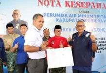 MoU Air Bersih, Bupati Targetkan Segera Mengalir