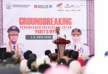 Gubernur Sulsel Ground Breaking Paket 5 di Tanabatue–Palattae Bone