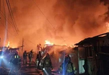 Kebakaran Hebat Landa Desa Guryong Korea Selatan