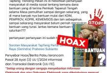 Bantuan Pemerintah dan Donatur Digunakan Untuk Percepatan Pemulihan Pascabencana 