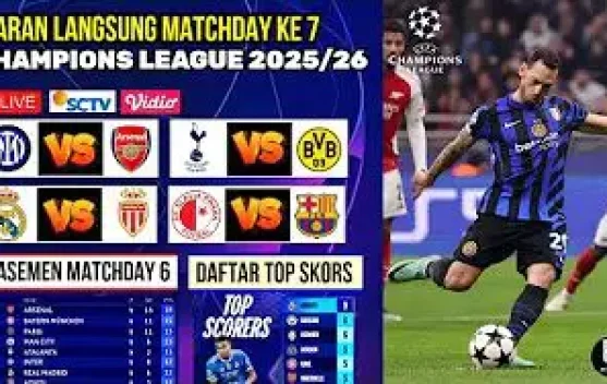 Jadwal Pertandingan Liga Champion Matchday 7 Tahun 2025/2026